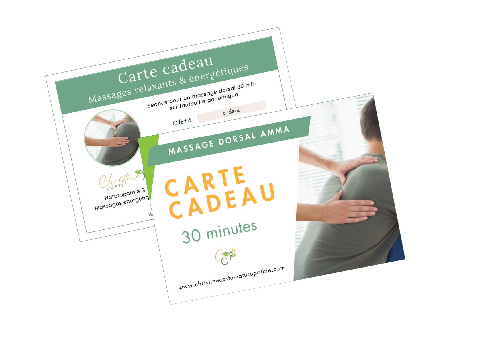 Carte Cadeau – Massage dorsal AMMA de 30 min